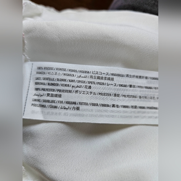 hollister women’s beige dress size 3 lace top side zip - Picture 9 of 12